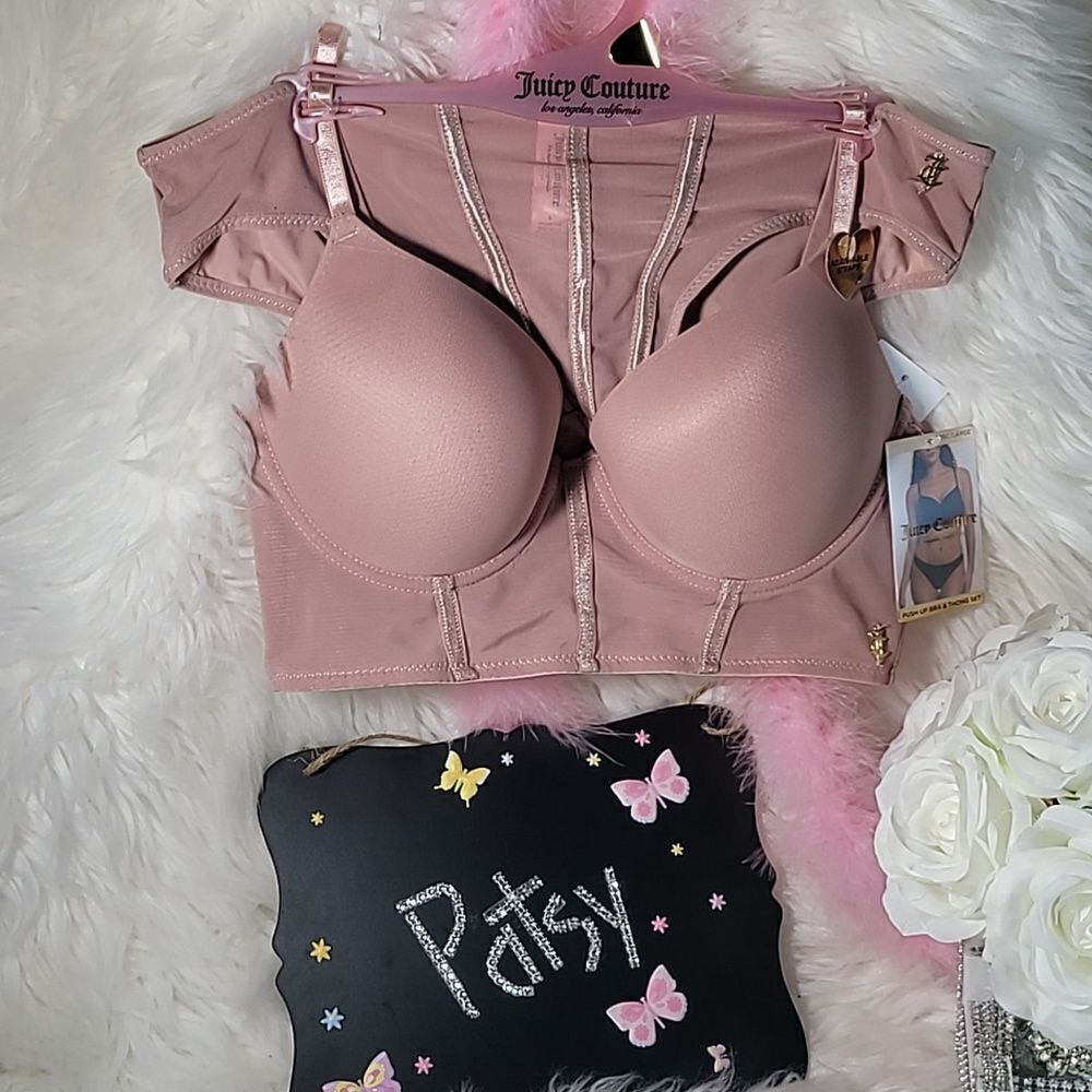 1823 JUICY COUTURE Bra Set Pus Up Bra-Panty NWT
